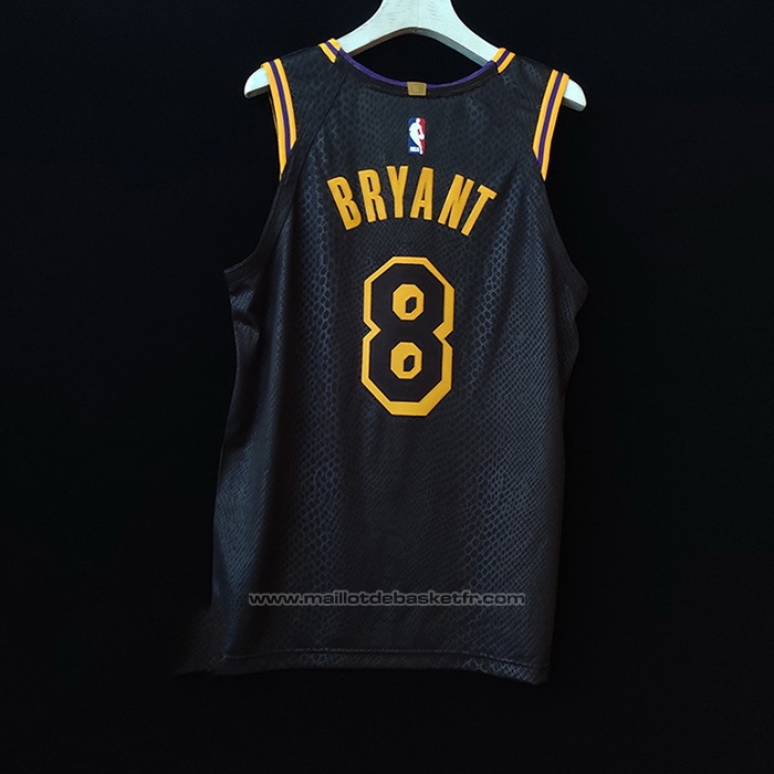 Maillot Los Angeles Lakers Kobe Bryant #8 Black Mamba Authentique Noir